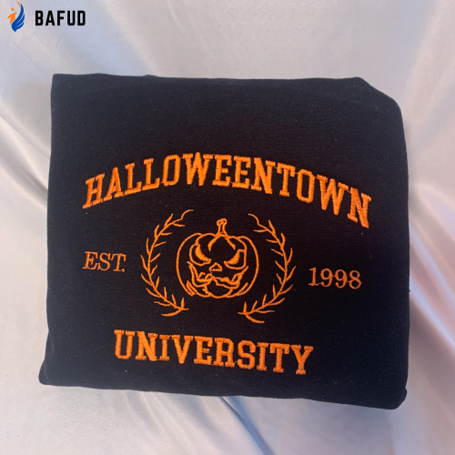 Halloweentown Uni Embroidered Crewneck T-Shirt, Sweatshirt for Men Women Sweatshirt