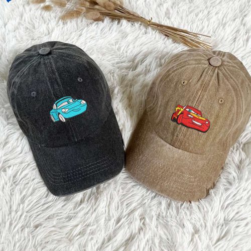 Tom and Jerry Embroidered Comfort Colors Tee: Perfect Gift for Tom and Jerry Fans & Couples ECL226-230 Mcqueen and Sally Embroidered Hat - Cars Movie Gift For Boyfriend Couple Hat Cartoon Hats EHH001-002
