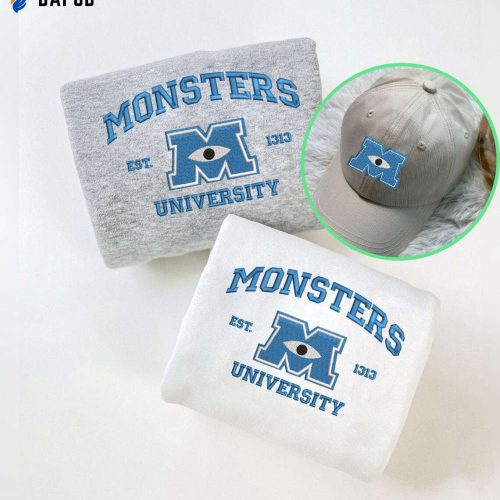 Monster s University Combo Shirt & Hat: Trending Movie Shirts Perfect Birthday Gift – ESHH008 Monster s University Combo Shirt & Hat: Trending Movie Shirts Perfect Birthday Gift – ESHH008