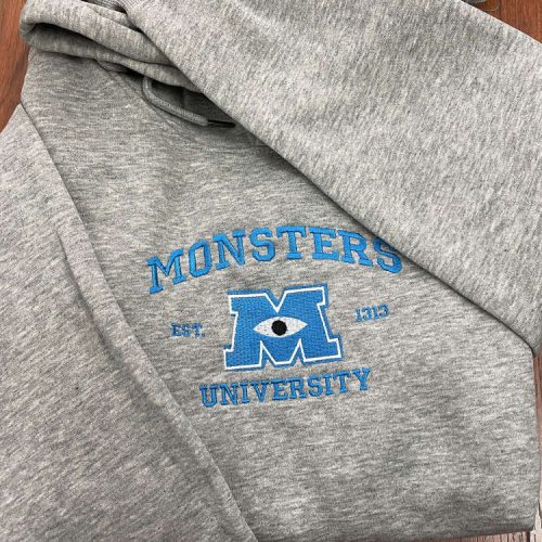 Shop Trending Monster s University Crewneck Sweatshirts – Embroidered Movie Shirts & Hoodie EH124 Shop Trending Monster s University Crewneck Sweatshirts – Embroidered Movie Shirts & Hoodie EH124