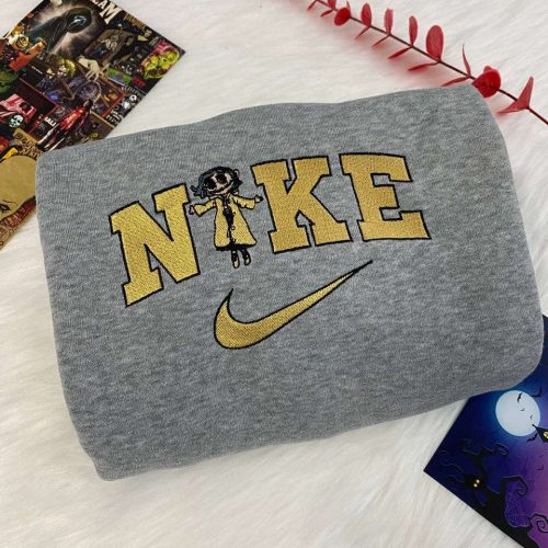 Nike Coraline Embroidered Crewneck T-Shirt, Sweatshirt for Men Women Sweatshirt, Gift for Men Women