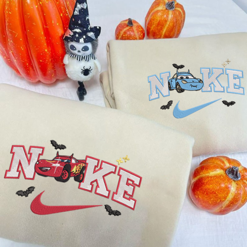 Nike x Mcqueen And Sally Halloween Embroidered Crewneck T-Shirt, Sweatshirt for Men Women Shirt, Gift for Men Women