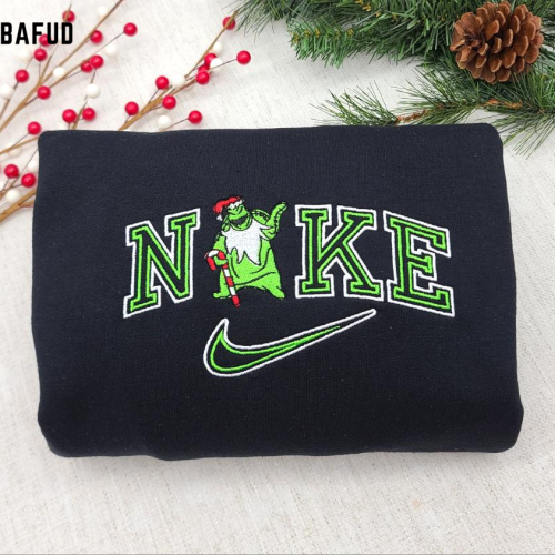 Oogie Boogi Christmas Embroidered Crewneck T-Shirt, Sweatshirt for Men Women Sweatshirt