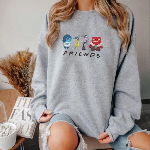 Personalized Friends Inside Out Embroidered Sweatshirt – Cartoon Movie Shirt for Family Trips & Birthdays ESH601 C Personalized Friends Inside Out Embroidered Sweatshirt – Cartoon Movie Shirt for Family Trips & Birthdays ESH601 C
