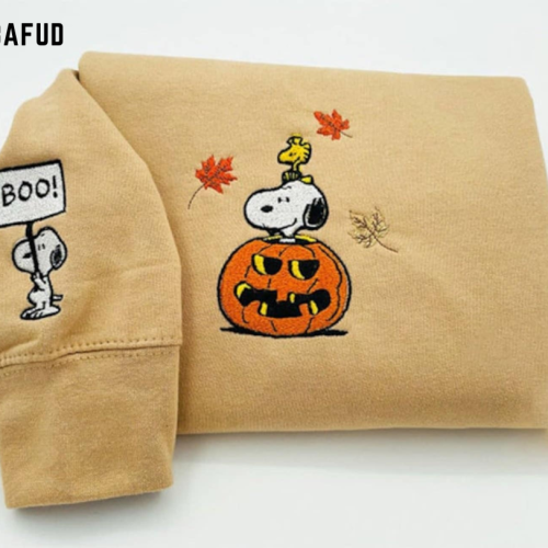 Ghost Book Sweatshirt Embroidered Crewneck T-Shirt, Sweatshirt for Men Women Snoopy Woodstock Fall Embroidered Crewneck T-Shirt, Sweatshirt for Men Women shirt