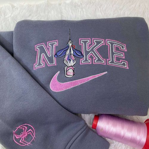 Spider-Gwen Embroidered Crewneck T-Shirt, Sweatshirt for Men Women Shirt, Gift for Men Women