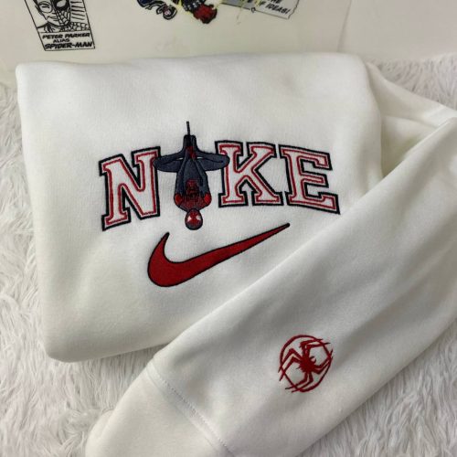 Spider-Man Embroidered Crewneck T-Shirt, Sweatshirt for Men Women Shirt, Gift for Men Women