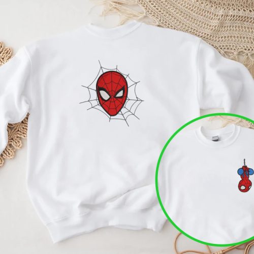 Spiderman Embroidered Shirt – Trending Cartoon Crewneck for Superhero Fans Marvel Embroidery Hoodie ESH075 076 B Spiderman Embroidered Shirt – Trending Cartoon Crewneck for Superhero Fans Marvel Embroidery Hoodie ESH075 076 B