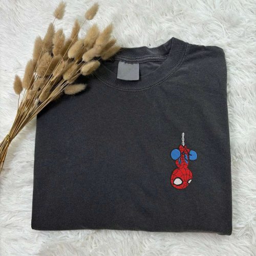 Spiderman Embroidered Comfort Colors Tee – Peter Parker Superhero Shirt Cartoon Marvel Gift ESH075 TN Spiderman Embroidered Comfort Colors Tee – Peter Parker Superhero Shirt Cartoon Marvel Gift ESH075 TN
