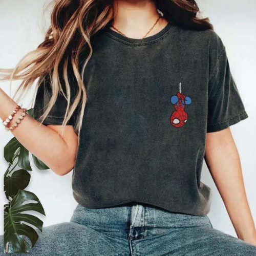 Spiderman Embroidered Comfort Colors Tee – Peter Parker Superhero Shirt Cartoon Marvel Gift ESH075 TN Spiderman Embroidered Comfort Colors Tee – Peter Parker Superhero Shirt Cartoon Marvel Gift ESH075 TN