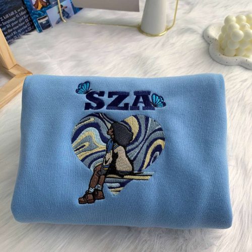 SZA Embroidered Crewneck T-Shirt, Sweatshirt for Men Women Shirt Gift For SZA Fans