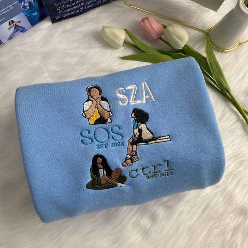 Nike Coraline Embroidered Crewneck T-Shirt, Sweatshirt for Men Women Sweatshirt SZA Full Album Embroidered Crewneck T-Shirt, Sweatshirt for Men Women Shirt