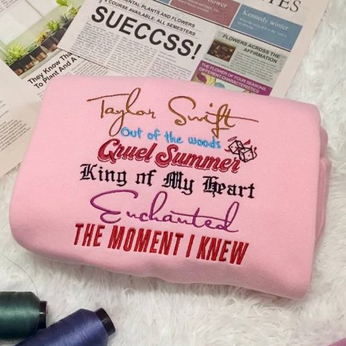 Taylor Swift Songs Embroidered Crewneck T-Shirt, Sweatshirt for Men Women Shirt