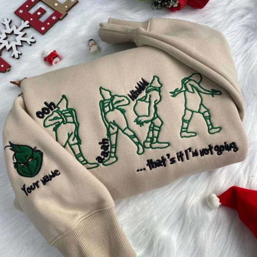 That’s It I’m Not Going Embroidered Crewneck T-Shirt, Sweatshirt for Men Women Sweatshirt