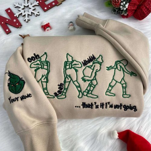 That’s It I’m Not Going Embroidered Crewneck T-Shirt, Sweatshirt for Men Women Sweatshirt, Gift for Men Women