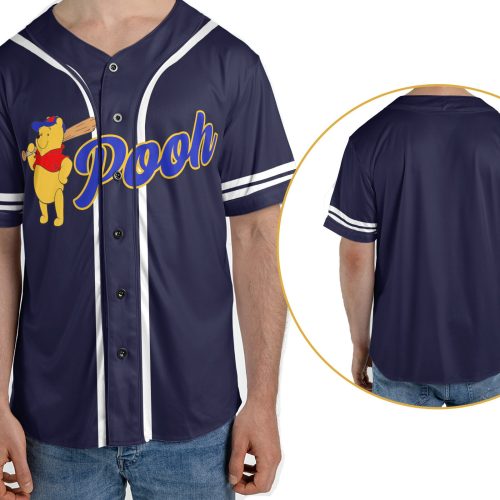 Winnie The Pooh Pooh Bear Piglet Tigger Eeyore Baseball Jersey Shirt, Disney Team Matching Sport Outfits, Disney World Disneyland Trip Gift