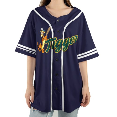 Winnie The Pooh Pooh Bear Piglet Tigger Eeyore Baseball Jersey Shirt, Disney Team Matching Sport Outfits, Disney World Disneyland Trip Gift