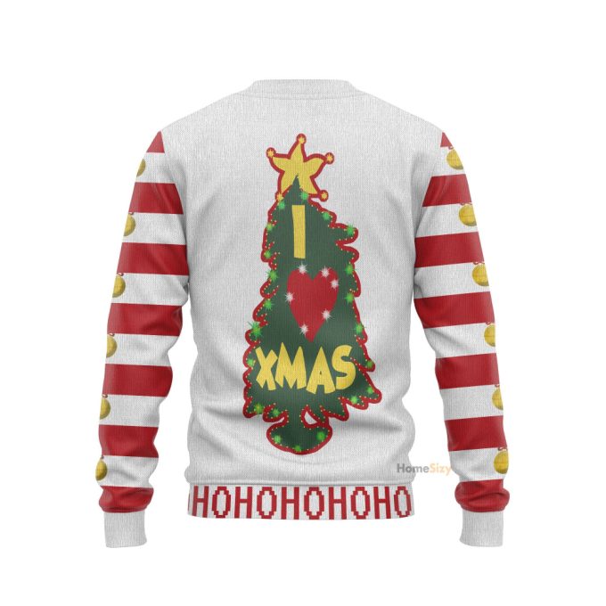 3D Grinches I Love Christmas Ugly Sweater