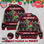 ALABAMA CRIMSON TIDE GRINCH SANTA HAT UGLY CHRISTMAS SWEATER ALABAMA CRIMSON TIDE GRINCH SANTA HAT UGLY CHRISTMAS SWEATER
