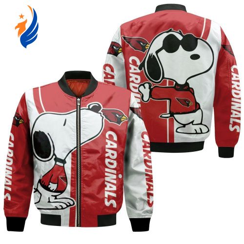 Arizona Cardinals Snoopy Lover Bomber Jacket  – Gift for Men Women