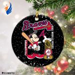 Atlanta Braves Mickey Mouse World Series Champions 2021 Christmas Ornament