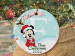 Baby Mickey Ornament, Custom Baby’s First Christmas Ornament Baby Mickey Ornament, Custom Baby’s First Christmas Ornament