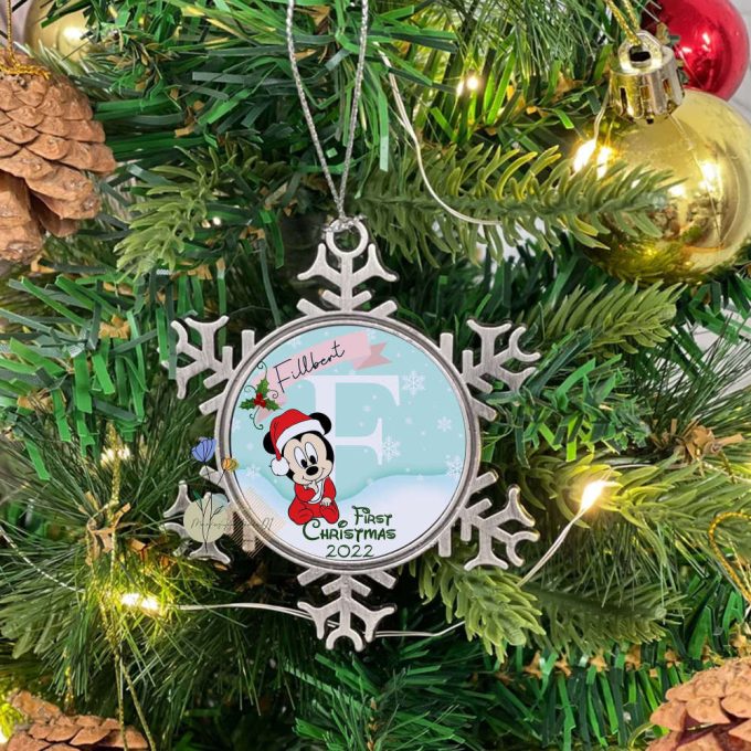 Baby Mickey Ornament, Custom Baby’s First Christmas Ornament Baby Mickey Ornament, Custom Baby’s First Christmas Ornament
