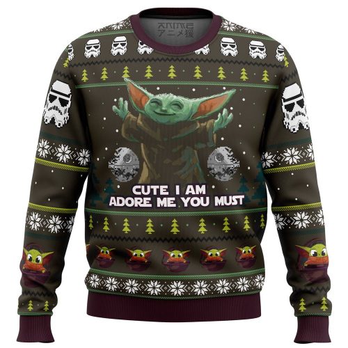Baby Yoda Cute Mandalorion Star Wars Ugly Christmas Sweater Baby Yoda Cute Mandalorion Star Wars Ugly Christmas Sweater