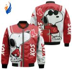 Boston Red Sox Snoopy Lover Bomber Jacket  – Gift for Men Women