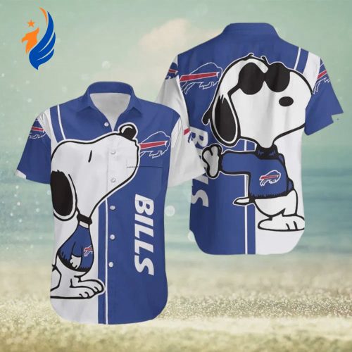 Buffalo Bills NFL Snoopy Beach Hawaiian Shirt: Officially Licensed NFL Merchandise for Fans Buffalo Bills NFL Snoopy Beach Hawaiian Shirt: Officially Licensed NFL Merchandise for Fans