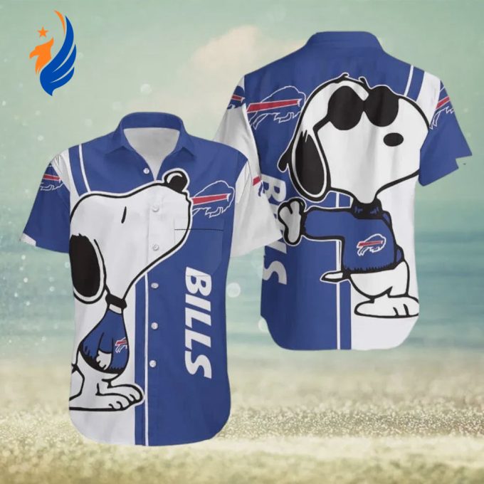 Buffalo Bills NFL Snoopy Beach Hawaiian Shirt: Officially Licensed NFL Merchandise for Fans Buffalo Bills NFL Snoopy Beach Hawaiian Shirt: Officially Licensed NFL Merchandise for Fans