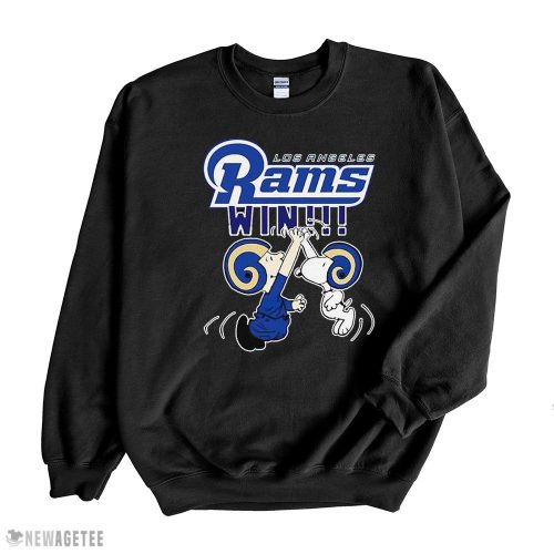 Winning with Charlie And Snoopy: NFL Los Angeles Rams High Five T-shirt Winning with Charlie And Snoopy: NFL Los Angeles Rams High Five T-shirt