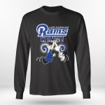 Winning with Charlie And Snoopy: NFL Los Angeles Rams High Five T-shirt