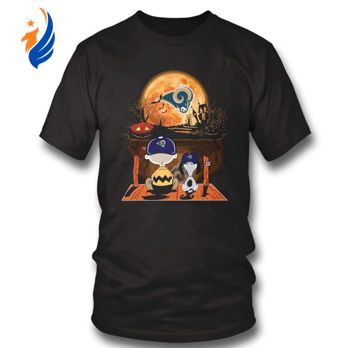 Charlie Brown & Snoopy Halloween LA Rams T-Shirt Hoodie – Engaging Long Sleeve Tank Top