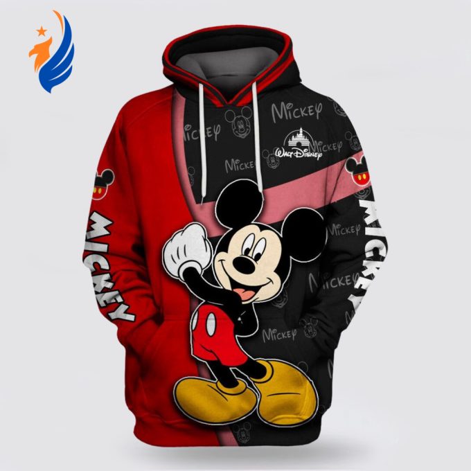 Charming Mickey Mouse 3D Hoodie Zipper Hoodie