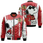 Chicago Blackhawks Snoopy Lover Bomber Jacket  – Gift for Men Women