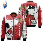 Chicago Blackhawks Snoopy Lover Bomber Jacket  – Gift for Men Women