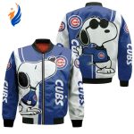 Chicago Cubs Snoopy Lover Bomber Jacket  – Gift for Men Women