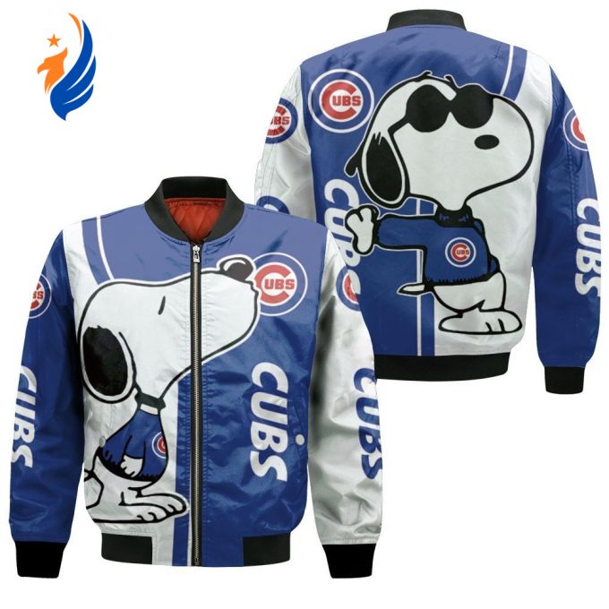 Chicago Cubs Snoopy Lover Bomber Jacket  – Gift for Men Women