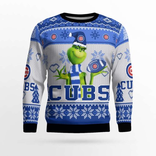 Chicago Cubs The Grinches Christmas AOP Ugly Sweater Chicago Cubs The Grinches Christmas AOP Ugly Sweater