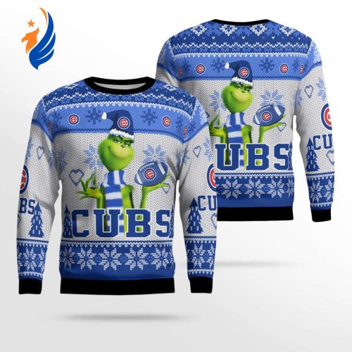 Chicago Cubs The Grinches Christmas AOP Ugly Sweater Chicago Cubs The Grinches Christmas AOP Ugly Sweater