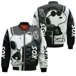 Chicago White Sox Snoopy Lover Bomber Jacket Chicago White Sox Snoopy Lover Bomber Jacket