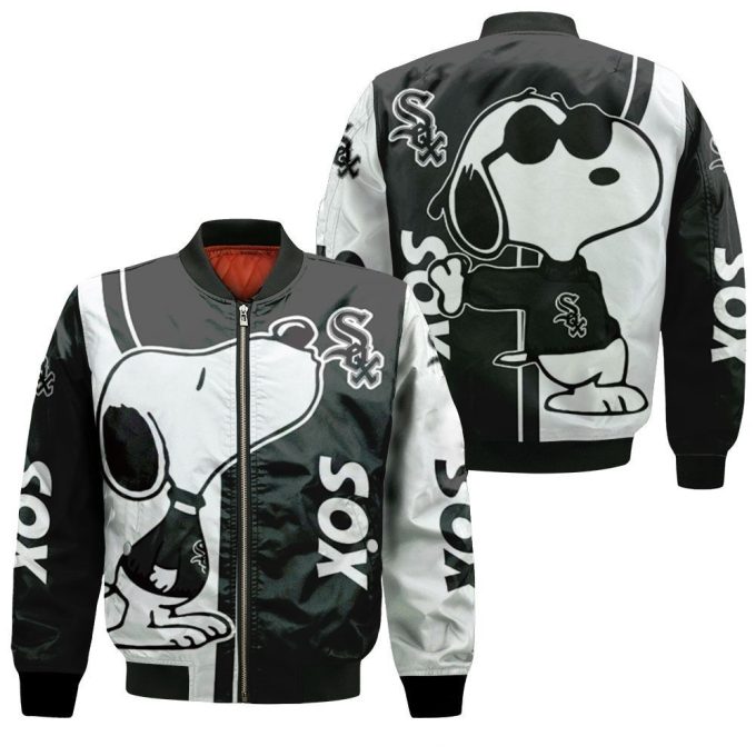 Chicago White Sox Snoopy Lover Bomber Jacket Chicago White Sox Snoopy Lover Bomber Jacket