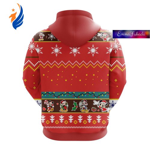 Christmas Mickey Hoodie, Santa Mickey 3D Hoodie, Ring The Bell Disney Christmas Mickey Hoodie, Santa Mickey 3D Hoodie, Ring The Bell Disney