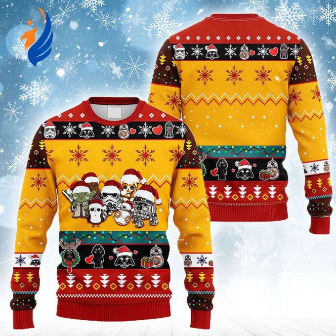 Christmas Vibes Star Wars Characters Ugly Sweater