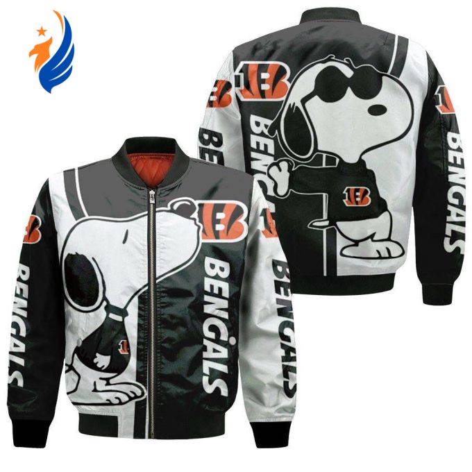 Cincinnati Bengals Snoopy Lover Bomber Jacket Cincinnati Bengals Snoopy Lover Bomber Jacket