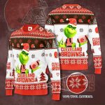 Cleveland Browns Grinches Knit Ugly Christmas sweater Cleveland Browns Grinches Knit Ugly Christmas sweater
