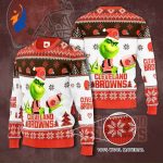 Cleveland Browns Grinches Knit Ugly Christmas sweater Cleveland Browns Grinches Knit Ugly Christmas sweater