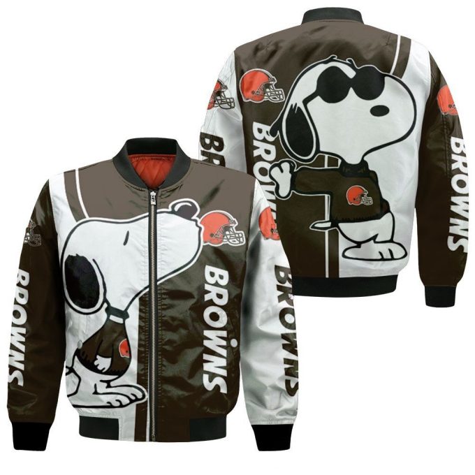 Cleveland Browns Snoopy Lover Bomber Jacket Cleveland Browns Snoopy Lover Bomber Jacket