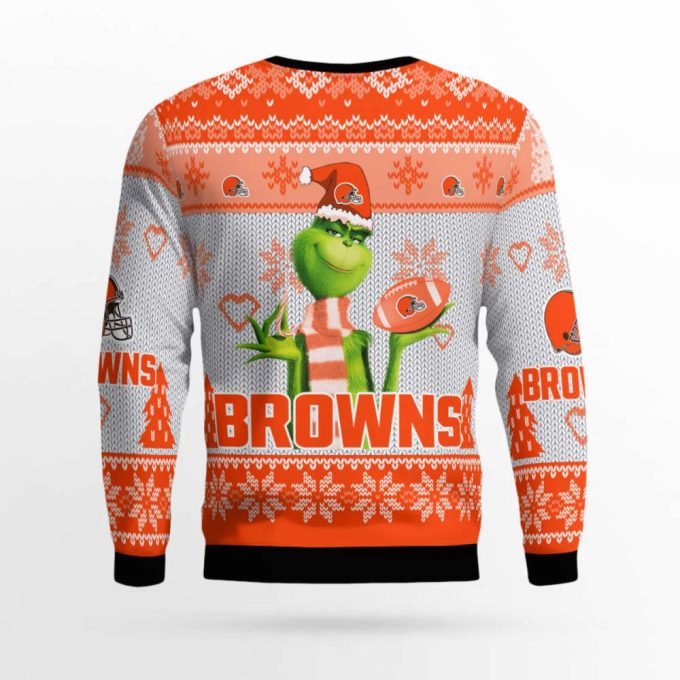 Cleveland Browns The Grinches Christmas AOP Ugly Sweater